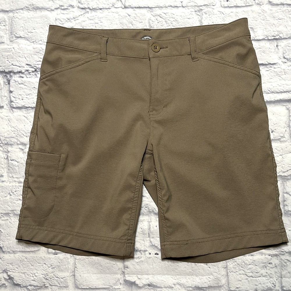 Dickies Quick Dry Stretch Performance Shorts Dark Khaki 8 Inch Inseam Size 6